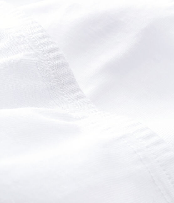Lot de 2 pantalons blancs à pieds bébé en coton biologique blanc ECUME