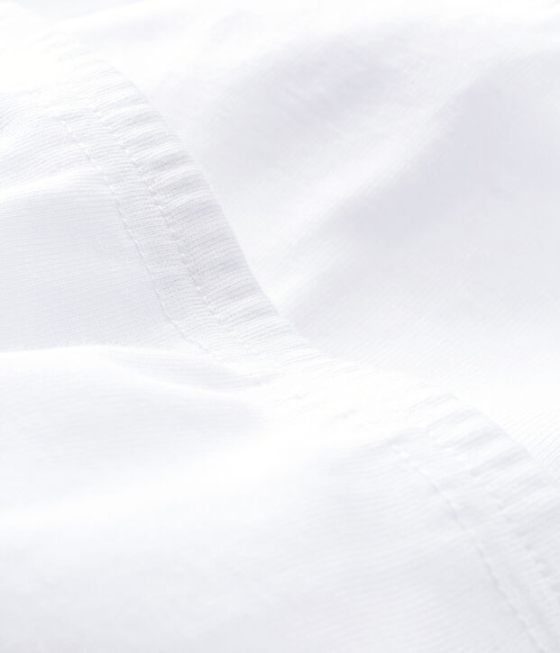 Lot de 2 pantalons blancs &agrave; pieds b&eacute;b&eacute; blanc
