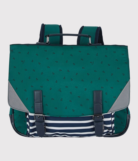 Cartable enfant fille-garçon vert PINEDE/bleu SMOKING