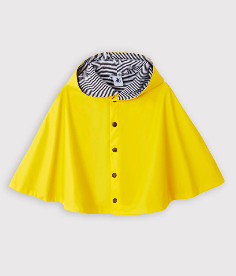 Cape de pluie d&eacute;perlante b&eacute;b&eacute; mixte jaune