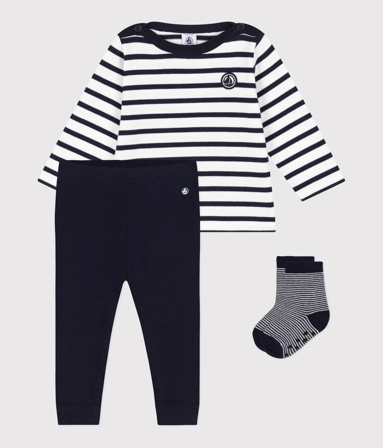 Ensemble cadeau b&eacute;b&eacute; trois pi&egrave;ces variante 1