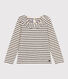 Tee-shirt manches longues en jersey flammé enfant fille