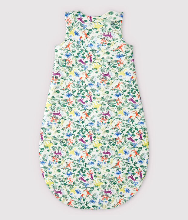 Gigoteuse jungle b&eacute;b&eacute; en coton blanc/multicouleur
