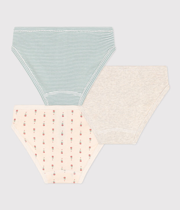 Lot de 3 culottes en coton enfant multicouleur