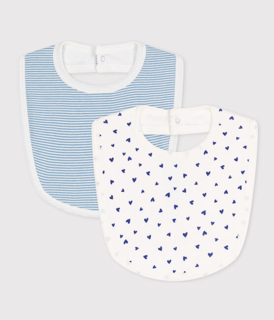 LOT DE 2 BAVOIRS BÉBÉ EN COTON variante 1