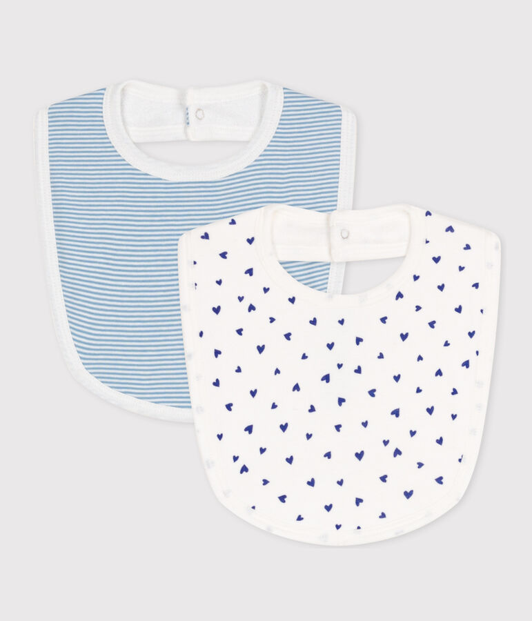 LOT DE 2 BAVOIRS B&Eacute;B&Eacute; EN COTON multicouleur
