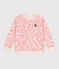 Sweatshirt enfant en coton imprimé rose FLEUR/ SPI