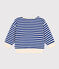 Sweatshirt en bouclette éponge bébé bleu SURF/ AVALANCHE