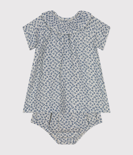 Robe manches courtes et bloomer en gaze de coton bébé AVALANCHE/ INCOGNITO