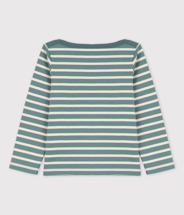 Marini&egrave;re en coton enfant fille / gar&ccedil;on vert/&eacute;cru