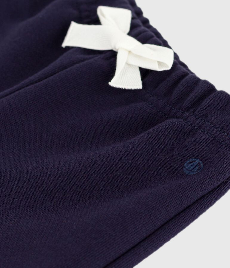 Pantalon b&eacute;b&eacute; en coton uni bleu SOIR