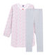 Chemise de nuit petite fille en velours avec legging