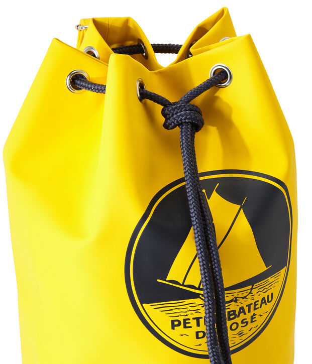 Sac seau en cir&eacute; gomme jaune
