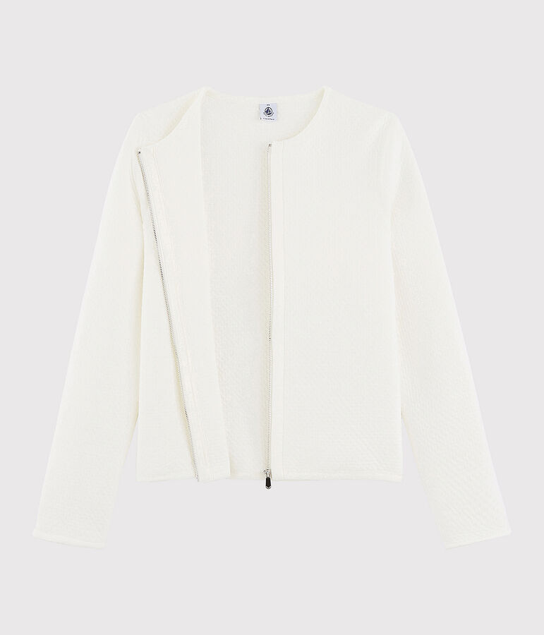 Veste cardigan Femme blanc MARSHMALLOW