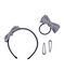 Lot d'accessoires pour cheveux enfant fille bleu SMOKING/beige COQUILLE
