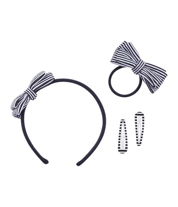 Lot d'accessoires pour cheveux enfant fille bleu/blanc
