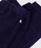 Pantalon b&eacute;b&eacute; en velours uni bleu marine