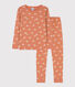 Pyjama ajusté petite fille en coton