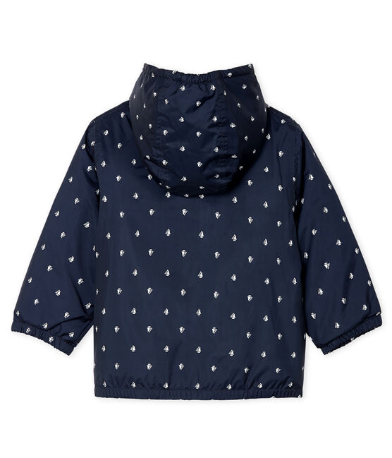 Blouson doublé polaire bébé mixte bleu SMOKING/blanc MARSHMALLOW