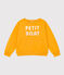 Sweatshirt imprimé en molleton enfant fille / garçon jaune BOUDOR