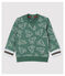 Sweatshirt en molleton brossé bébé garçon vert VALLEE/ VALLEE CLAIR