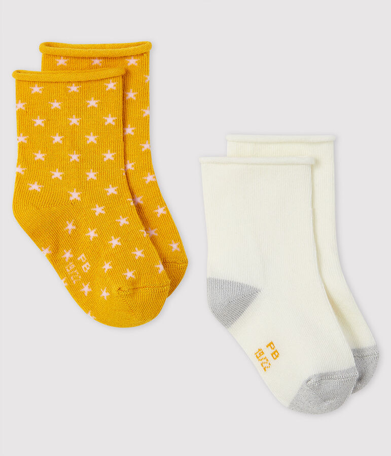 Lot de 2 paires de chausettes b&eacute;b&eacute; multicouleur