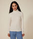 Tee-shirt l'iconique col roulé en côte fantaisie femme