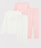 Lot de 2 pyjamas petite fille en côte variante 1