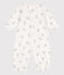 Combisac imprimé en coton blanc MARSHMALLOW/gris GRIS
