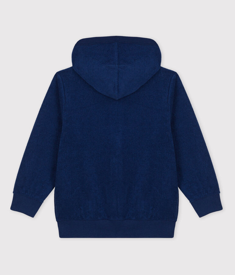 Sweatshirt &agrave; capuche enfant fille / gar&ccedil;on bleu