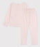 Pyjama étoile petite fille à l'imprimé en coton blanc MARSHMALLOW/ STOP