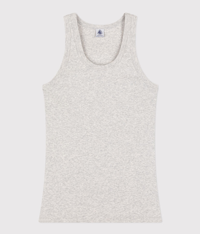 D&eacute;bardeur L'ICONIQUE en coton bio Femme gris BELUGA CHINE