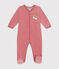 Pyjama en velours bébé rose ROSEWOOD