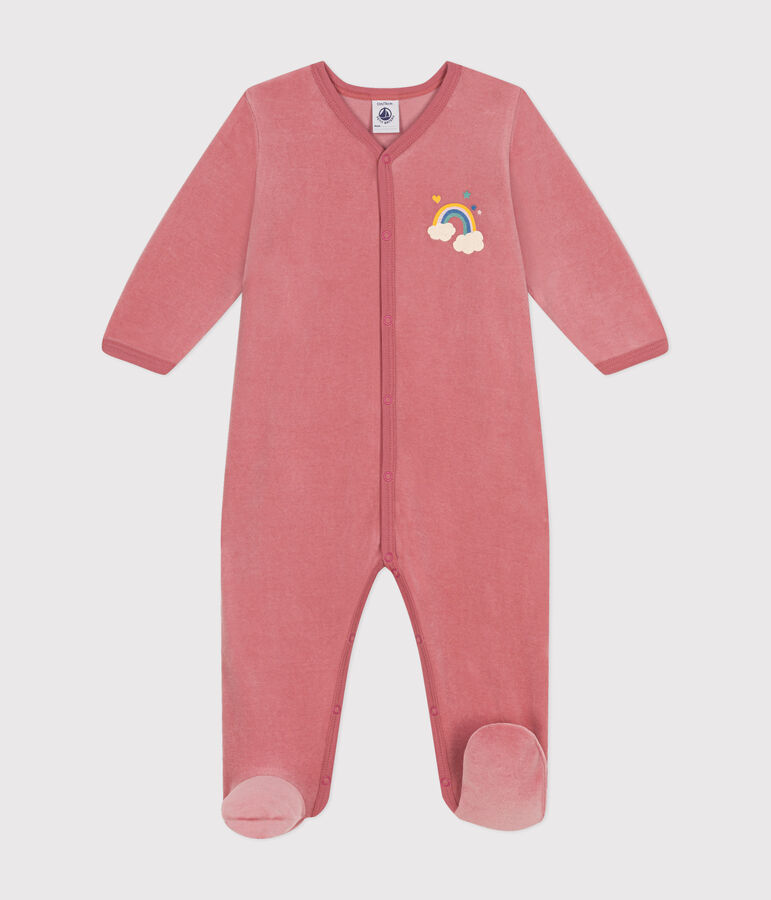 Pyjama en velours b&eacute;b&eacute; rose ROSEWOOD