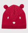 Bonnet en tricot bébé. rouge TERKUIT