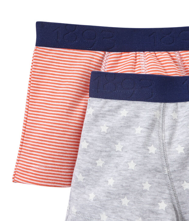 Lot de 2 boxers gar&ccedil;on blanc