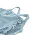 Maillot de bain 1 pièce enfant fille vert PINEDE/blanc MARSHMALLOW