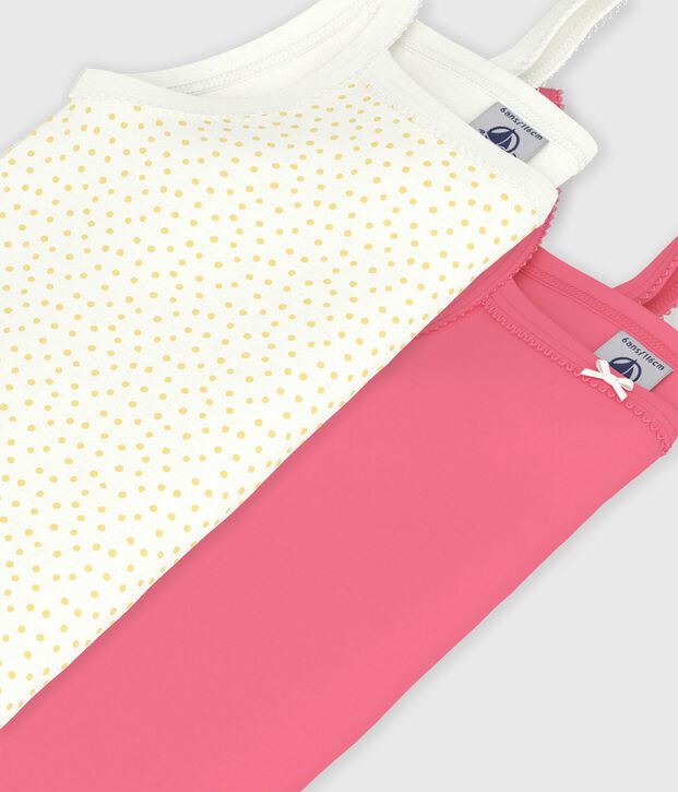 Lot de d&eacute;bardeurs enfant en coton imprim&eacute; pois multicouleur