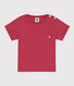 Tee-shirt manches courtes bébé en jersey flammé