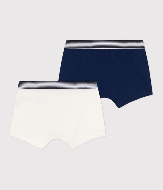 Lot de 2 boxers petit garçon en coton biologique et élasthanne variante 1