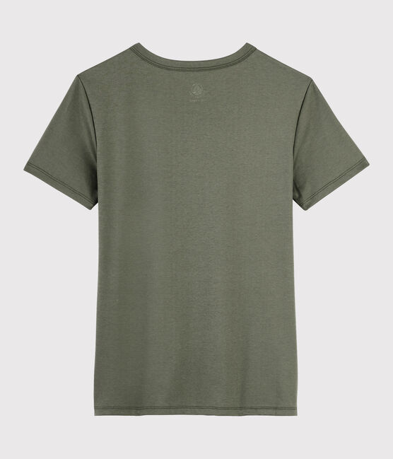Tee shirt coton Sea island femme marron LITOP