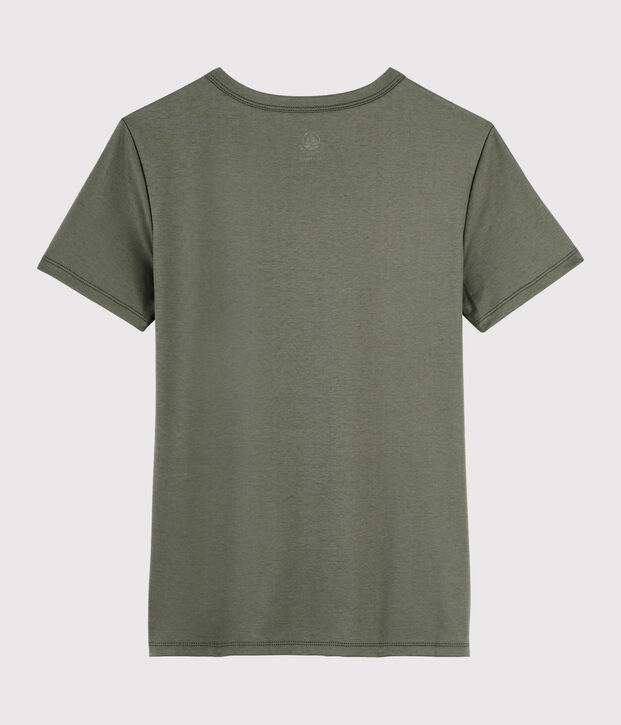 Tee shirt coton Sea island femme marron