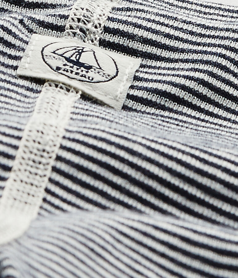 Legging b&eacute;b&eacute; mixte ray&eacute; milleraies bleu SMOKING/blanc LAIT