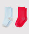 Lot de 2 chaussettes unis bébé fille variante 1