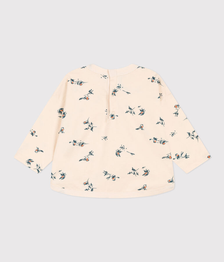 Tee-shirt manches longues en jersey imprim&eacute; b&eacute;b&eacute; &eacute;cru/multicouleur