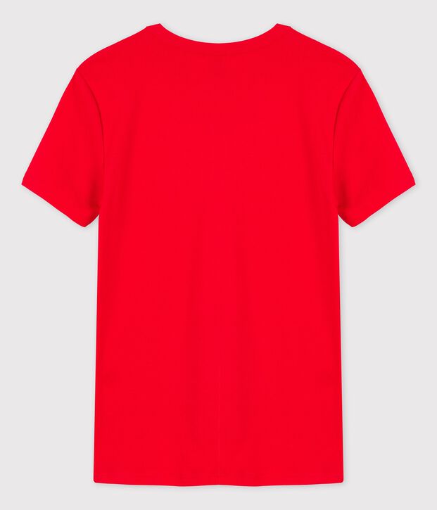 Tee-shirt L'ICONIQUE col rond en coton Femme rouge