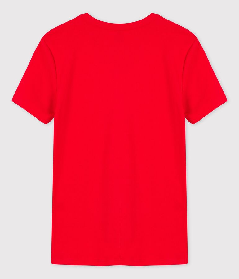 Tee-shirt L'ICONIQUE col rond en coton Femme rouge