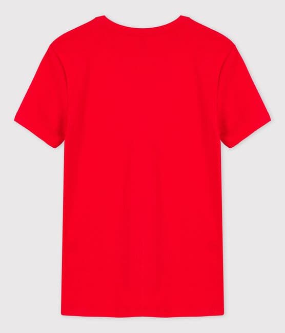 Tee-shirt L'ICONIQUE col rond en coton Femme rouge PEPS