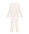 Pyjama fille blanc MARSHMALLOW/rouge TERKUIT