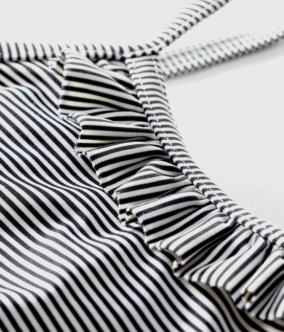 Maillot de bain UPF 50+ bébé bleu ABYSSE/blanc LAIT